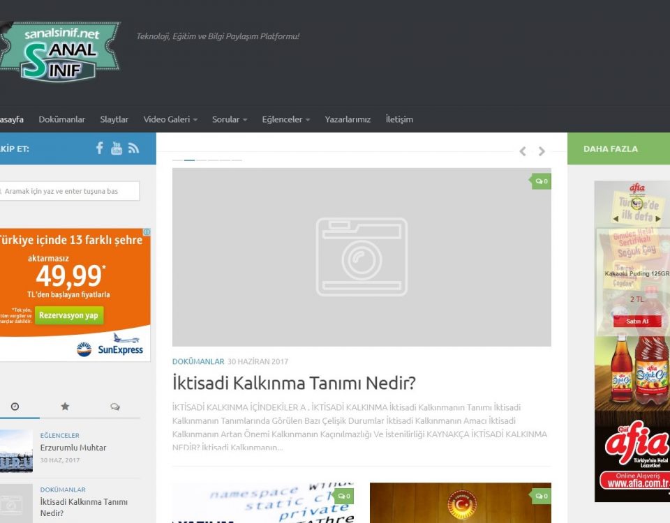SANALSİNİF.NET Bilgi Platformu!